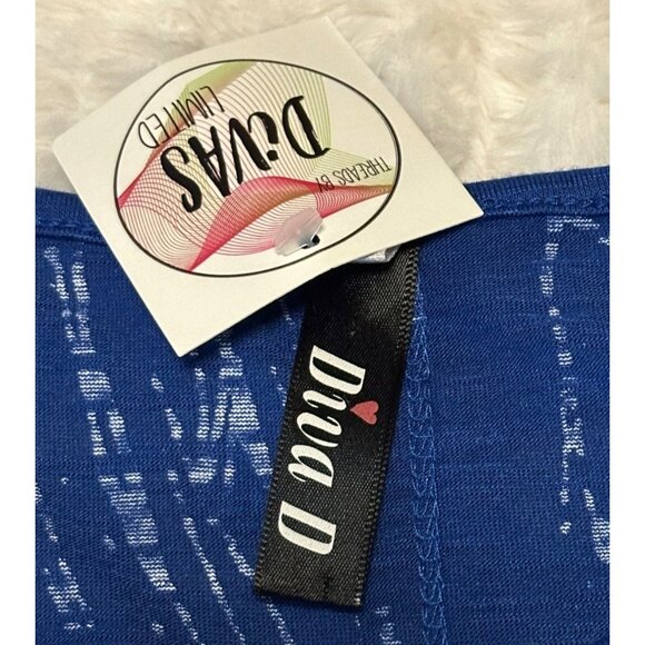 DIVA D Brand Women's Knit Top Polyester Rayon Blend Geometric Size S/M - Picture 12 of 16